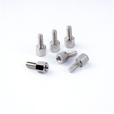 Hexagonal standoff and spacer,4-40 UNC,steel,nickel plated
